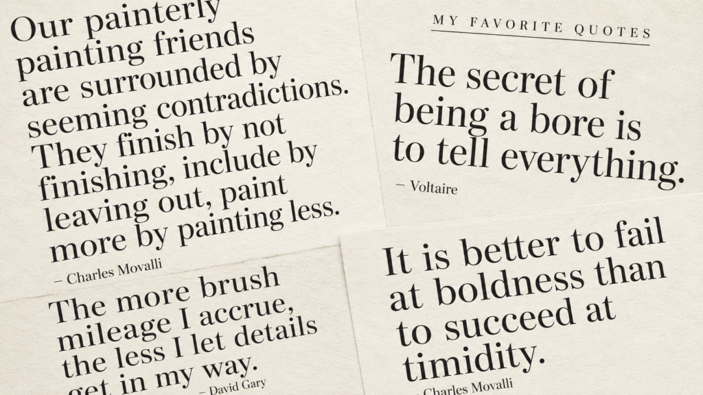 David Gary's Favorite Art Quotes