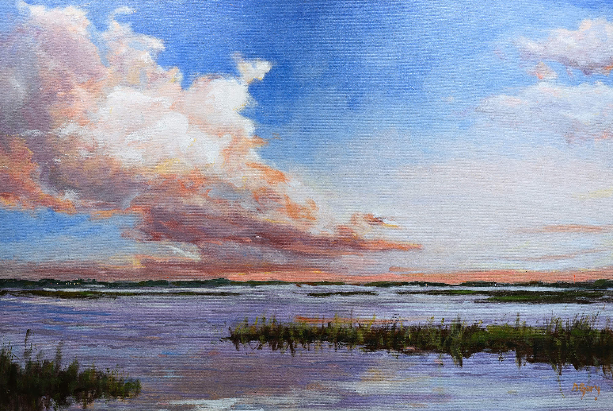 David Gary Painting. Windswept: Oil on Canvas